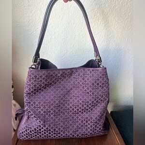 Coach Purple Shoulder Bag